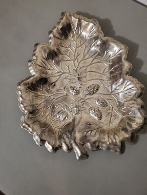 Sterlingcraft Silver Company 11” Strawberry Leaf Serving Platter Tray